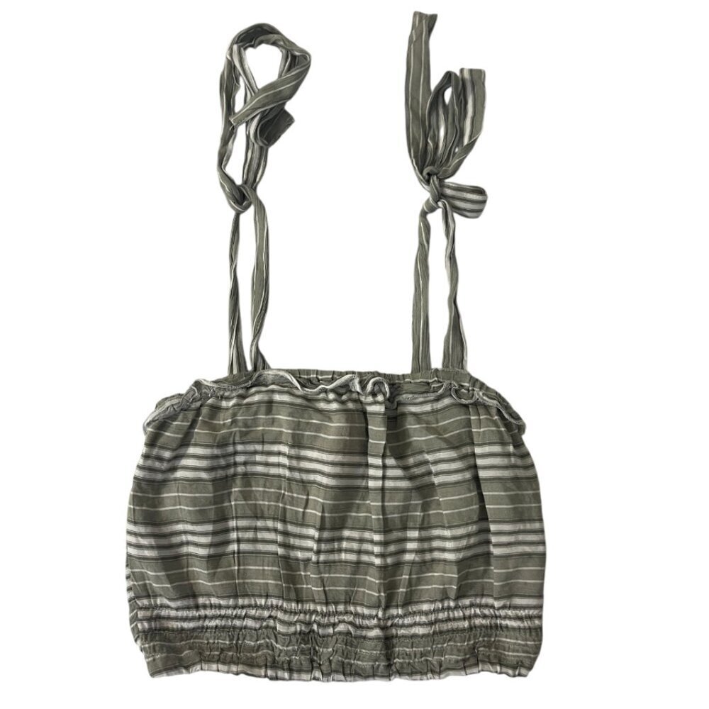 Kiwi & Punch. Adjustable striped top. Looks fresh and stylish. Size M.